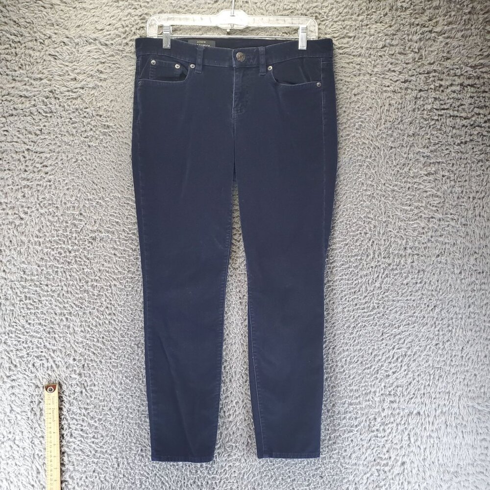 J. Crew Jeans Womens Size 28 Navy Blue Toothpick Skinny Stretch Corduroy